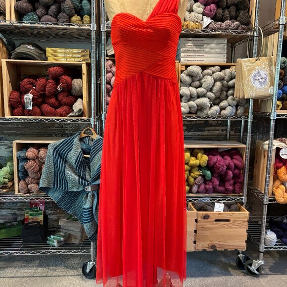 Max & Cleo Size 4 Red Cocktail Dress - Picture 5 of 7